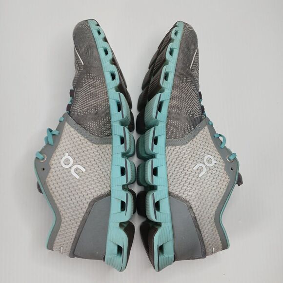 On Cloud X Flexible Lace Up Mesh Running Sneakers Shoes Teal Women's Size US 10 - Picture 5 of 12